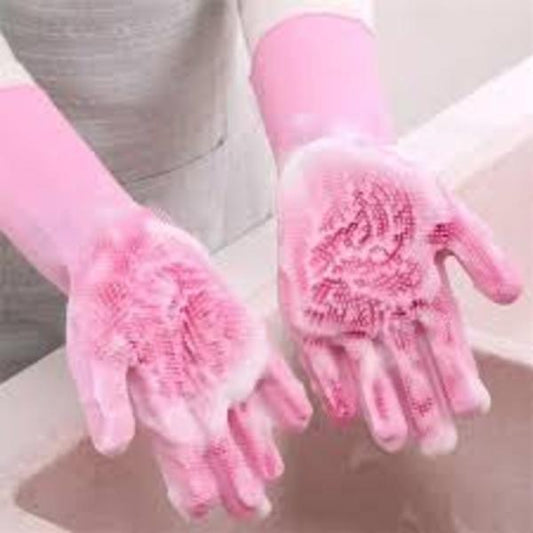 2pcs - Silicone Washing Gloves