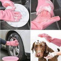 2pcs - Silicone Washing Gloves