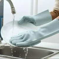 2pcs - Silicone Washing Gloves