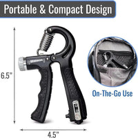 Adjustable Exerciser Hand Gripper With Counter