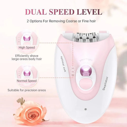 Daling DL-6032 Cordless Epilator – Painless Hair Removal for Women