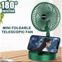 Green Rechargeable Desk Fan with 2000mAh Battery image 4 PanguDeals Pakistan