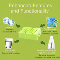 Battery Operated Mini AC with Ice Tray, Green White, 2.5W image 2 PanguDeals Pakistan