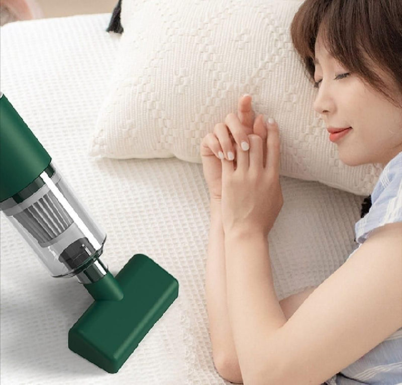 Portable Car Vacuum Green 7" ABS Dust Remover image 1 PanguDeals Pakistan