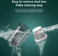 Portable Car Vacuum Green 7" ABS Dust Remover image 2 PanguDeals Pakistan