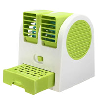 Battery Operated Mini AC with Ice Tray, Green White, 2.5W image 4 PanguDeals Pakistan