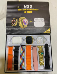 Smartwatch Set Gold Black Orange Pink Waterproof Bluetooth 1.0 image 4 PanguDeals Pakistan