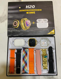 Smartwatch Set Gold Black Orange Pink Waterproof Bluetooth 1.0 image 5 PanguDeals Pakistan