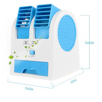 Battery Operated Mini AC with Ice Tray, Green White, 2.5W image 5 PanguDeals Pakistan