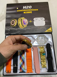 Smartwatch Set Gold Black Orange Pink Waterproof Bluetooth 1.0 image 3 PanguDeals Pakistan